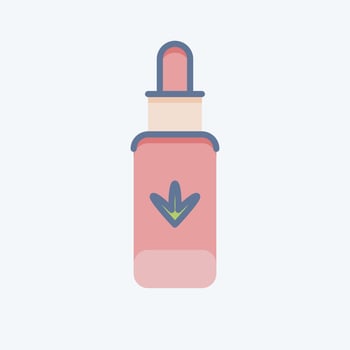 Icon Hemp Oil. related to CBD Oil symbol. simple design editable. simple illustration vector