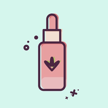 Icon Hemp Oil. related to CBD Oil symbol. simple design editable. simple illustration vector