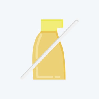 Icon No Pestisides. related to CBD Oil symbol. simple design editable. simple illustration vector