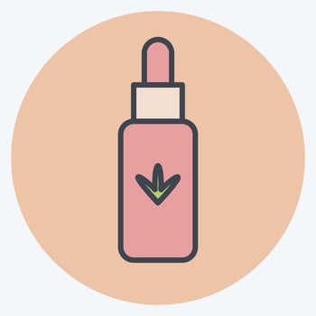 Icon Hemp Oil. related to CBD Oil symbol. simple design editable. simple illustration vector