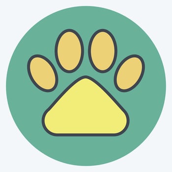 Icon Good For Pets. related to CBD Oil symbol. simple design editable. simple illustration vector