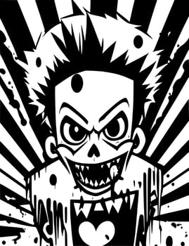 zombie cartoon background vector