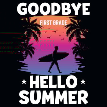 Summer surfing graphics tshirt design vector