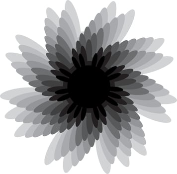mandalas on monochrome vector