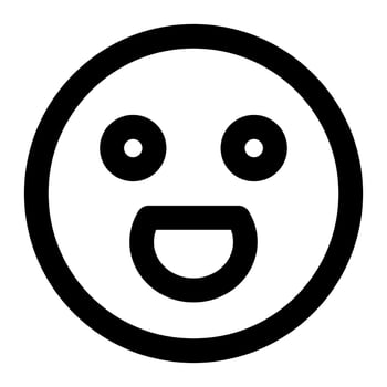 awesome  facial expression outline icon of emoticon vector