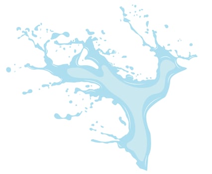 large splash of water or oil vector