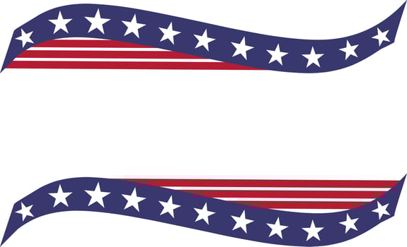 usa flag frame with copy space for your text or design vector