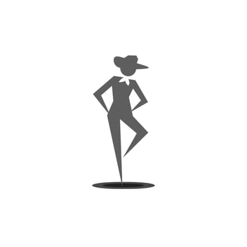 international dance day icon, simple icon dance with elegance concept vector