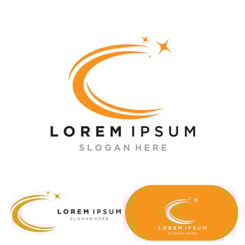 star and swosh business success logo vector