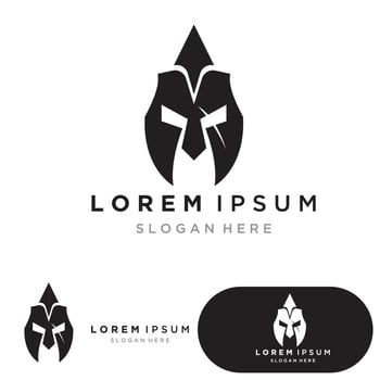 spartan logo icon designs vector