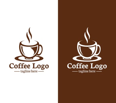 Coffee logo design, Vector illustration.