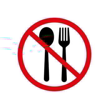 Do not eat sign vector