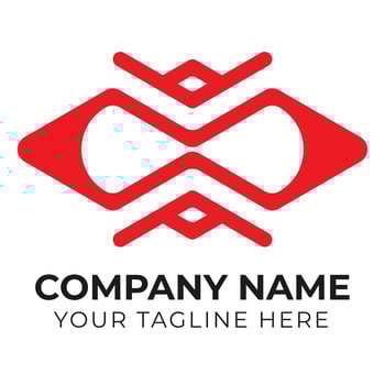 Creative abstract business logo design template Free Vector