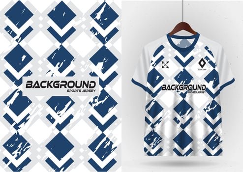 Mockup T-shirt sport design template, soccer jersey mockup for soccer club. Uniform front and back view vector