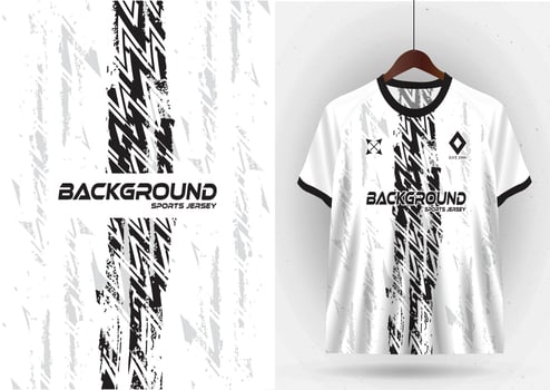 Mockup T-shirt sport design template, soccer jersey mockup for soccer club. Uniform front and back view vector