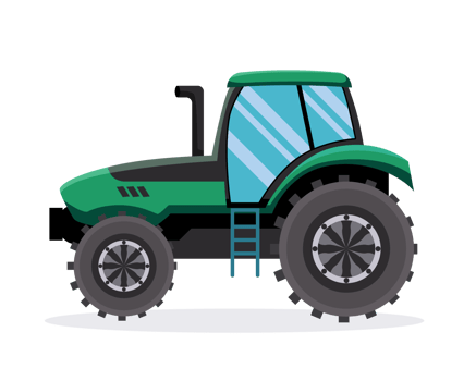 Tractor car. farm concept illustration png