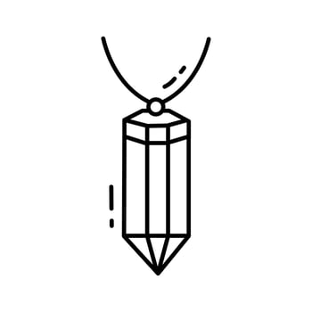 Illustration vector graphic of the Pendant Necklace