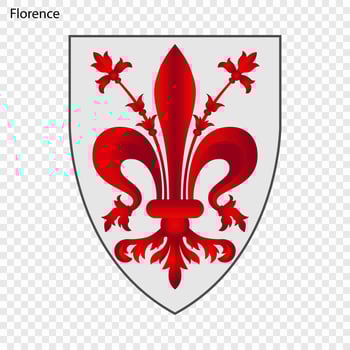 Emblem of Florence vector