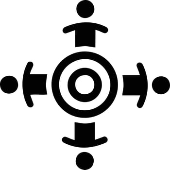 Target focus icon symbol design image, illustration of the success goal icon concept. EPS 10 vector