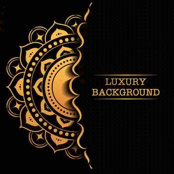 Black and gold poster luxury background vector