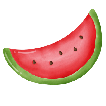 Hand drawn collection of watermelons. png