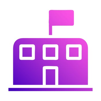 tent icon solid style gradient purple pink colour military illustration vector army element and symbol perfect.
