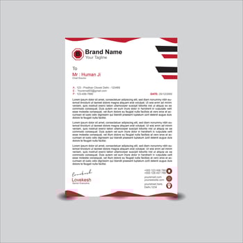 Letterhead Design Modern Business Letterhead Design Template, modern letterhead design vector