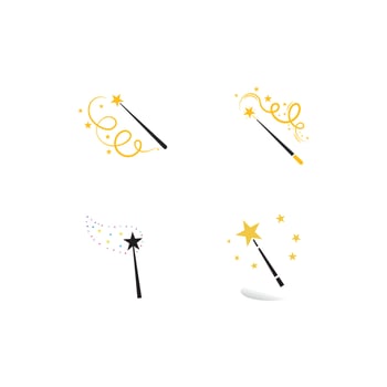 magic wand icon with vector illustration template