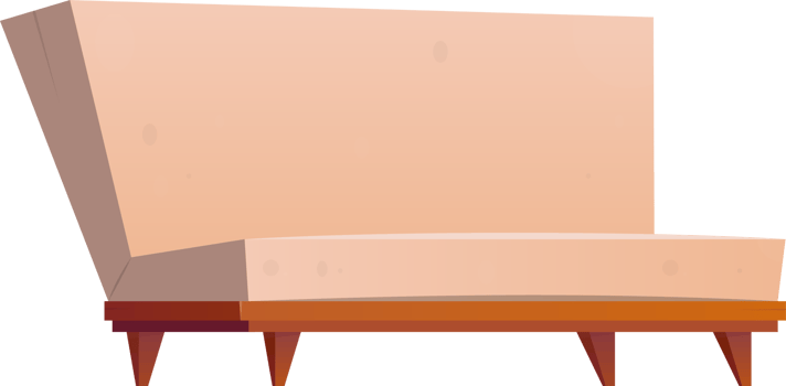 Furniture item in cartoon style png