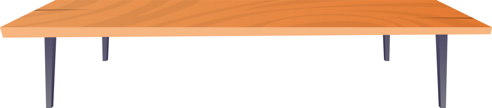 Park bench in cartoon style png