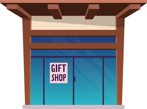 Building in cartoon style png
