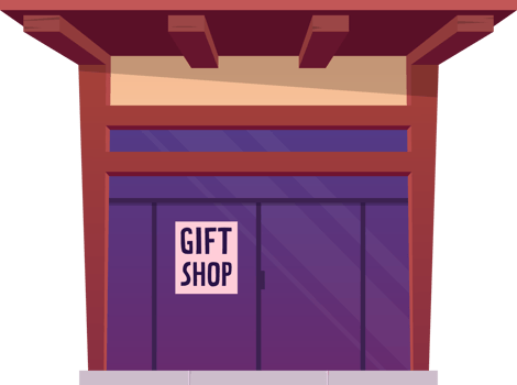 Building in cartoon style png