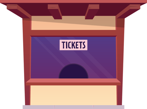 Zoo landscape element in cartoon style png