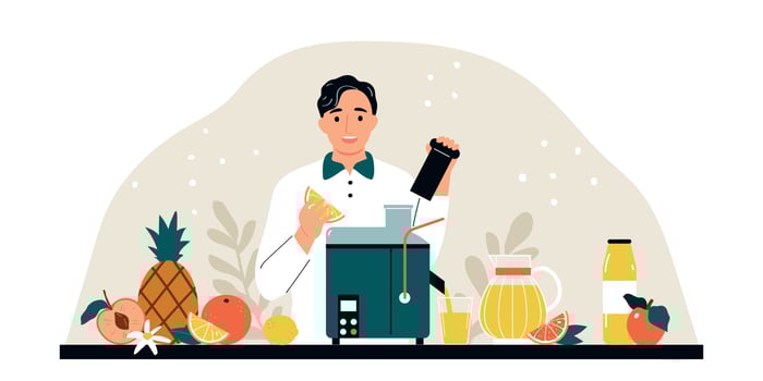 Juice Making Illustration vector