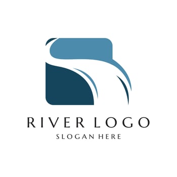River vector icon illustration