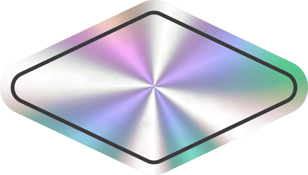Holographic stickers rectangle shape. Hologram labels and badge empty. png