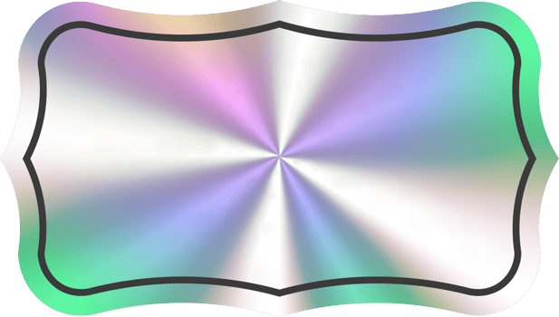 Holographic stickers retro shape. Hologram labels and badge empty. png