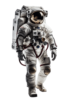Space suits isolated on white background. . png