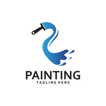 Paint Logo Template vector icon
