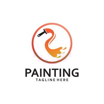 Paint Logo Template vector icon