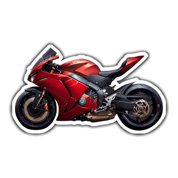 Red Stylish Super Bike png
