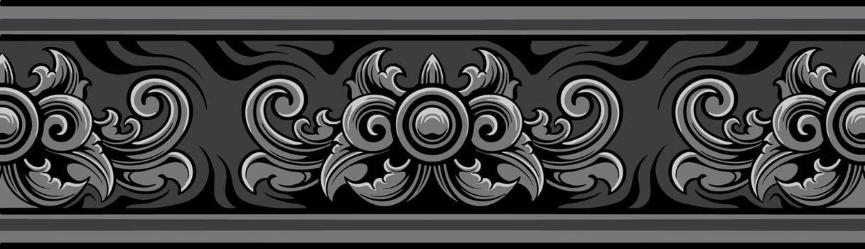 Classic ornament vector design for elements, editable color
