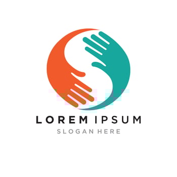 Hand care logo template vector design