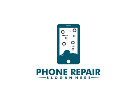 Abstract Phone repair logo, Phone Service logo vector