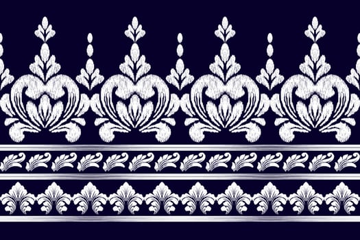 patchwork floral pattern with paisley and indian flower motifs. damask style pattern for textil and decoration vector