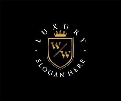 Initial WW Letter Royal Luxury Logo template in vector art for Restaurant, Royalty, Boutique, Cafe, Hotel, Heraldic, Jewelry, Fashion and other vector illustration.