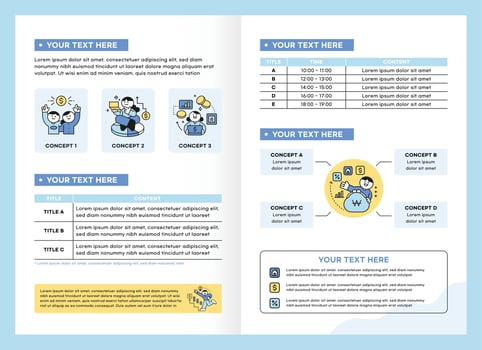 Finance and people, accounts for household economic growth, investment plan management. Vector information illustration.