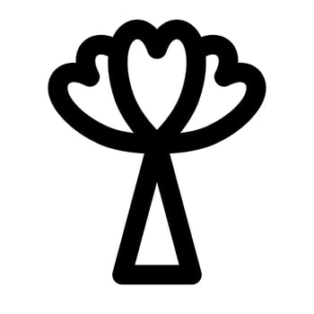 flower blossom springtime season outline icon style vector