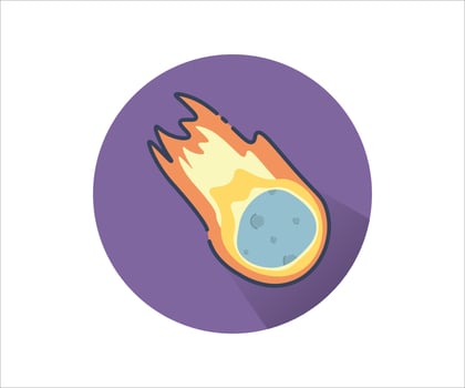 Asteroid Galaxy Modern Vector