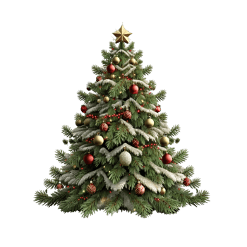 Beautiful Christmas Elements With Christmas Trees png
